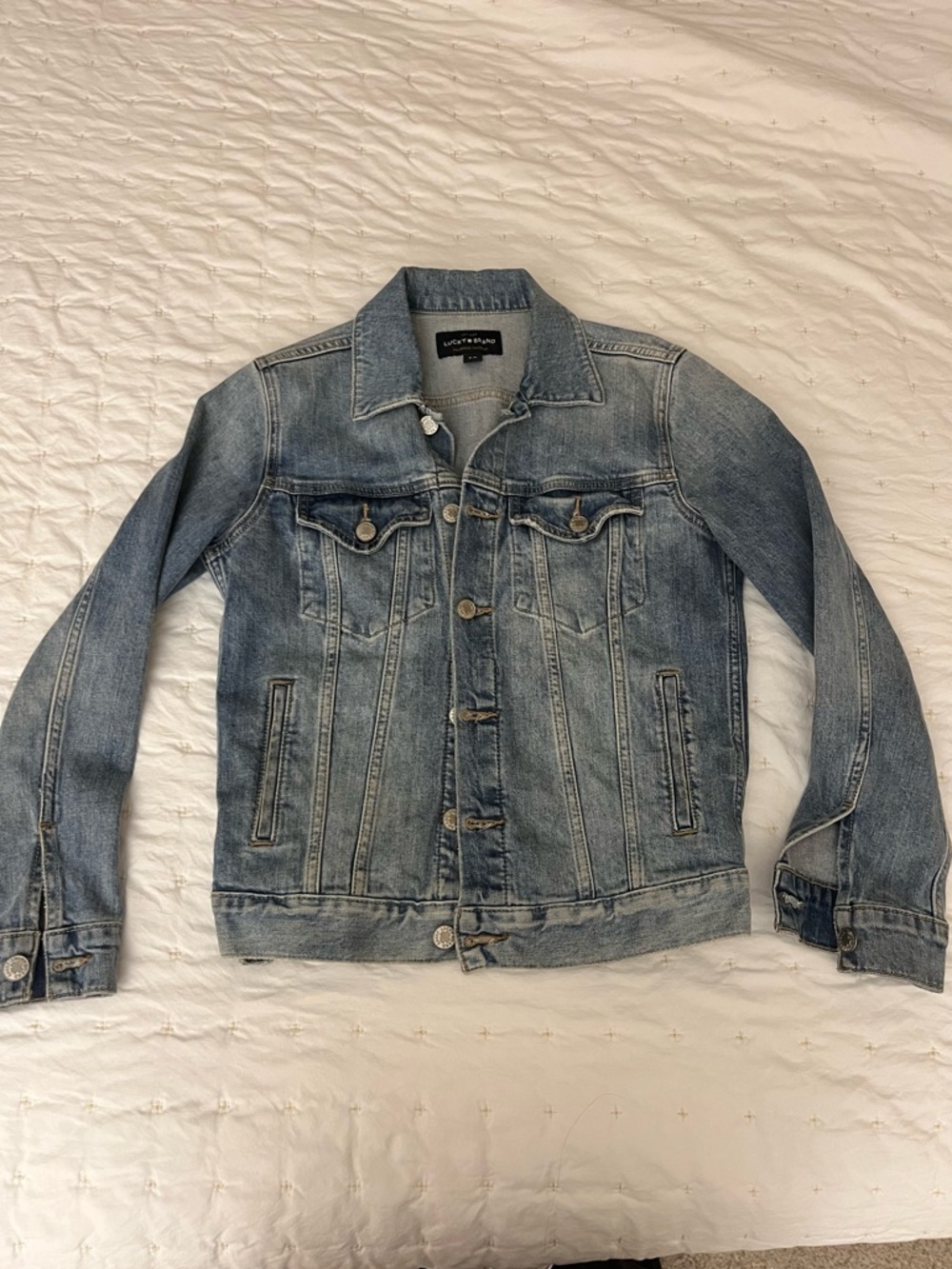 Lucky Brand The Tomboy Trucker Denim Jacket Small